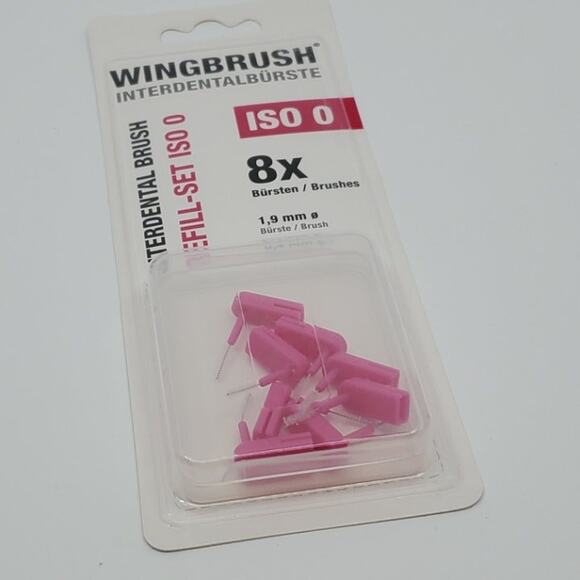 Wingbrush 8X Interdental Brush Heads Attachments Refill Set ISO 0 New, sealed - Picture 1 of 8
